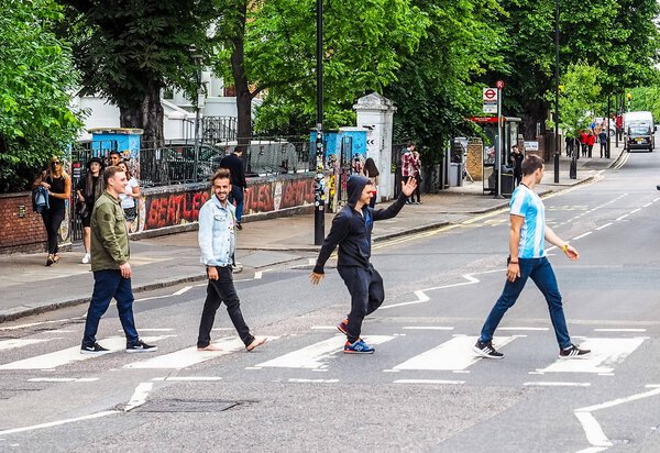 Abbey Road crossing in London (hdr)