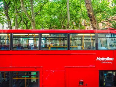 Londra'da, hdr kırmızı otobüs