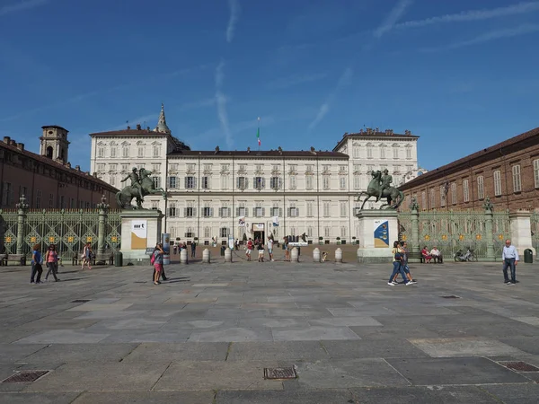 Πλατεία Piazza Castello στο Τορίνο — Φωτογραφία Αρχείου