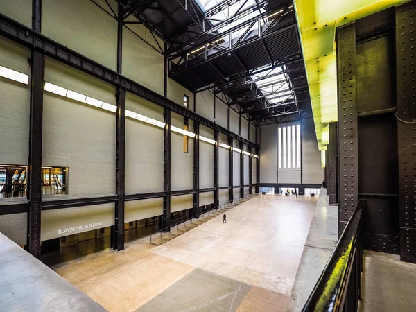 Tate Modern Turbine Hall em Londres, hdr — Fotografia de Stock