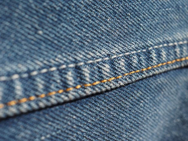 Azul jeans tecido textura fundo — Fotografia de Stock