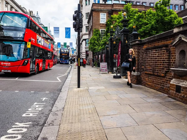 Bus rouge à Londres, hdr — Photo