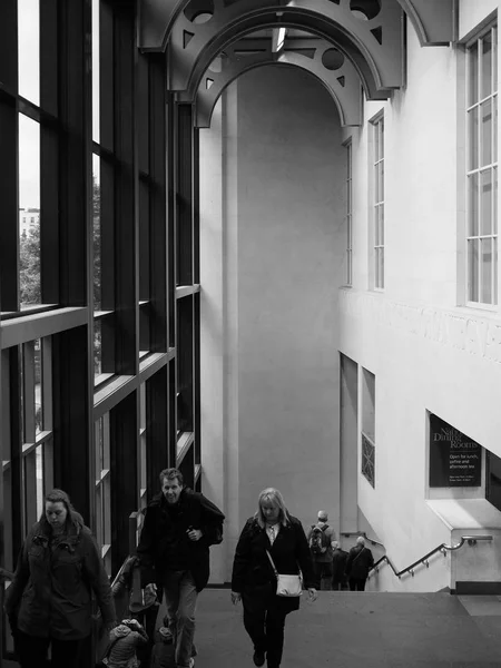 Galeri Nasional di London hitam dan putih — Stok Foto