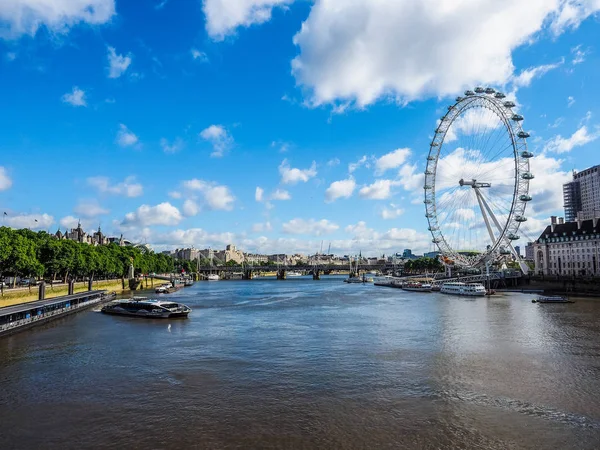 London Eye en Londres, hdr —  Fotos de Stock