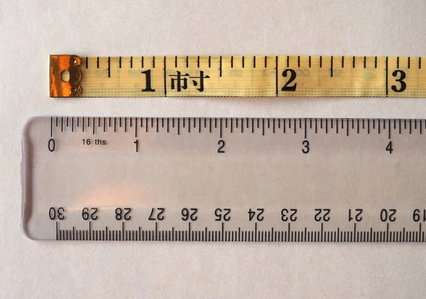 Tailor tape ruler in Cun (Chinese Inch) — Stock Photo, Image