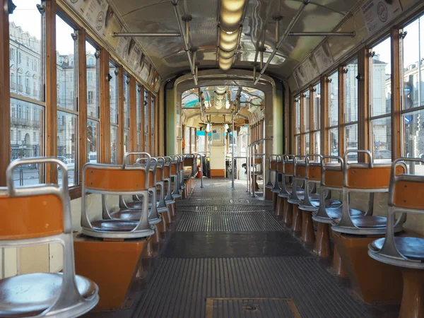 Tranvía Vintage en Turín — Foto de Stock