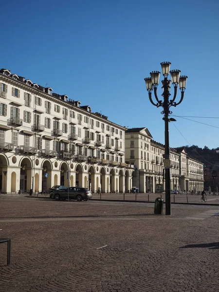 Площі П'яцца Вітторіо в Турині — стокове фото