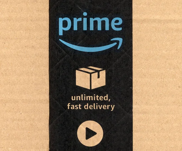 Amazon Prime Label — Stockfoto