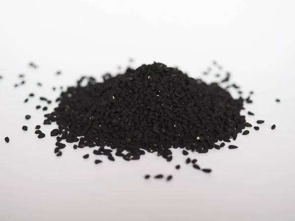 Nigella sativa (siyah kimyon) tohumları — Stok fotoğraf
