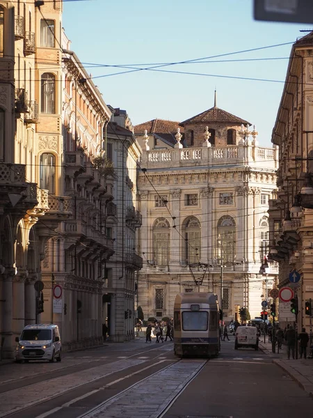 Torino 'daki Pietro Micca yoluyla — Stok fotoğraf