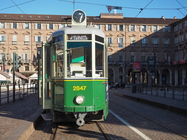 Vintage spårvagnen i Turin — Stockfoto