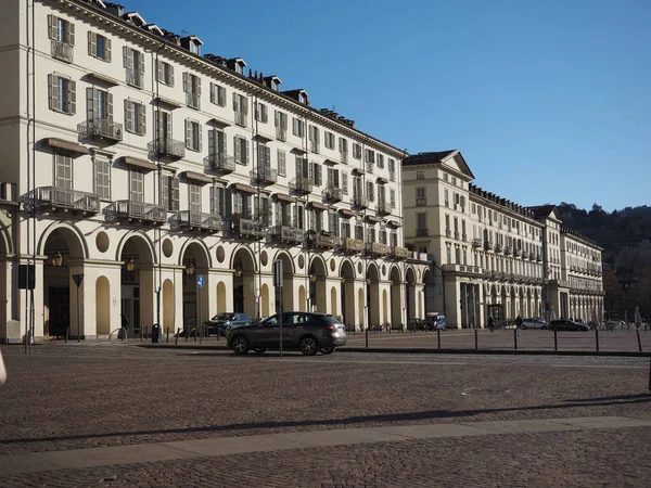 Piazza vittorio in turin — Stockfoto