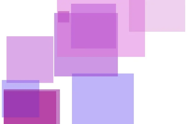 抽象紫正方形例证背景 — 图库照片
