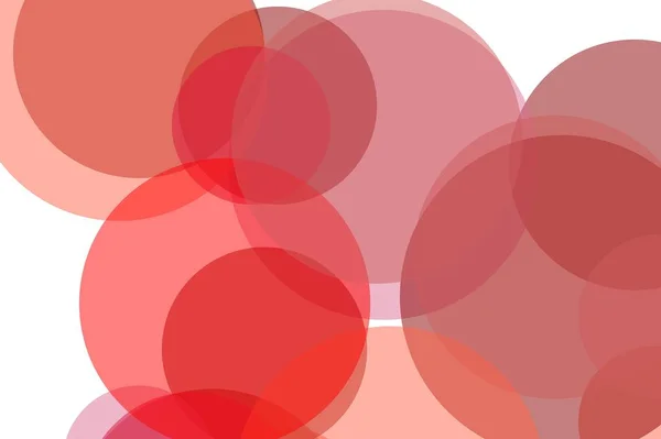 Abstract red circles illustration background — Stock Photo, Image