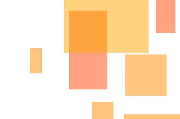 抽象橙色矩形插图背景 — 图库照片