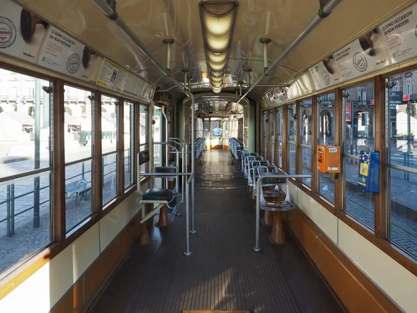 Tram vintage à Turin — Photo