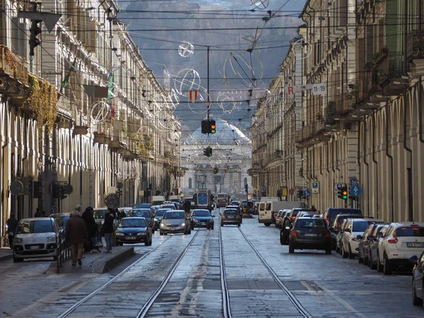 Via Po în Torino — Fotografie, imagine de stoc