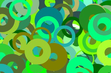 Arka plan illüstrasyon soyut yeşil daireler