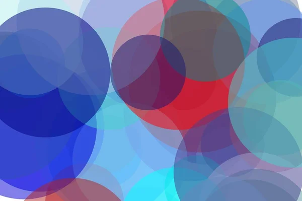 抽象の青赤円イラスト背景 — ストック写真