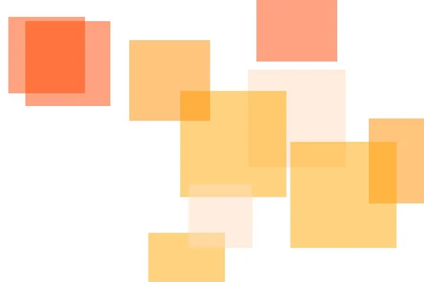 Astratto quadrati arancioni illustrazione sfondo — Foto Stock