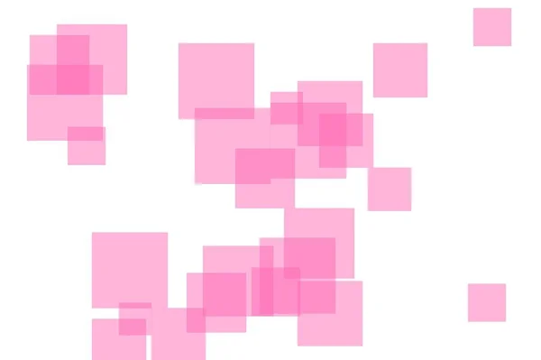 抽象的なピンクの正方形のイラスト背景 — ストック写真