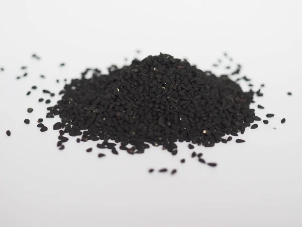 Nigella sativa (siyah kimyon) tohumları — Stok fotoğraf