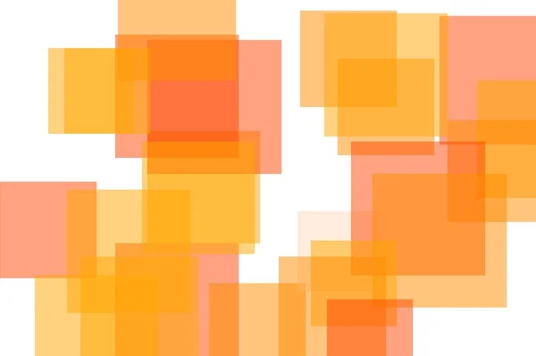 Resumen naranja cuadrados ilustración fondo —  Fotos de Stock