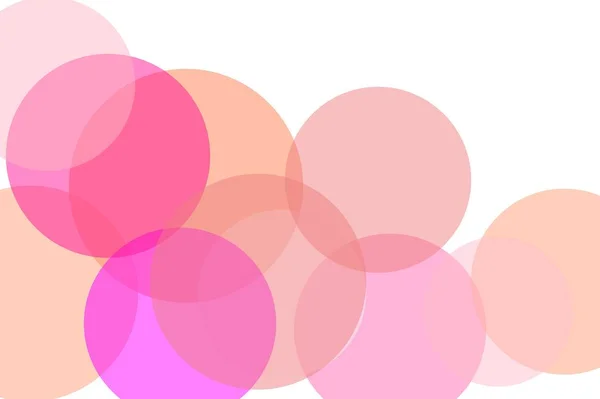 Abstrato círculos rosa ilustração fundo — Fotografia de Stock