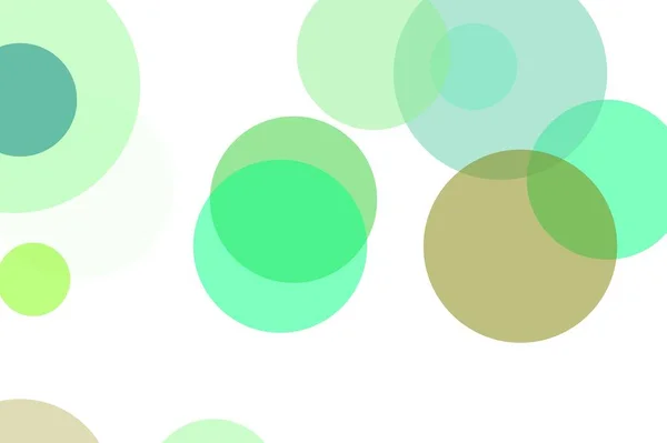 抽象緑サークル イラスト背景 — ストック写真