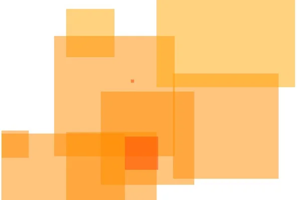 Abstrakte orange Quadrate Illustration Hintergrund — Stockfoto
