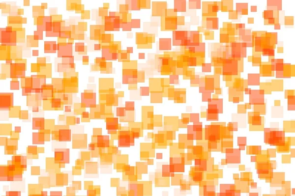 正方形のオレンジ色の抽象的なイラスト背景 — ストック写真
