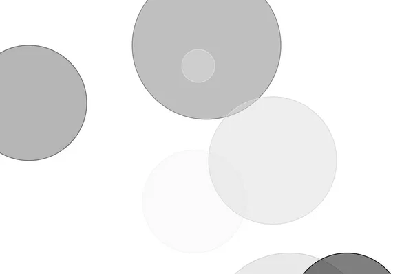 抽象灰色圆圈插图背景 — 图库照片