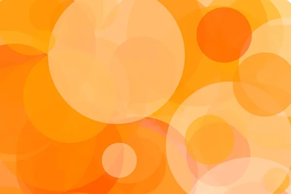 Abstract orange circles illustration background — Stock Photo, Image