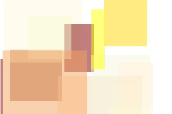 Абстрактні коричневі жовті квадрати та прямокутники ілюстрація фону — стокове фото