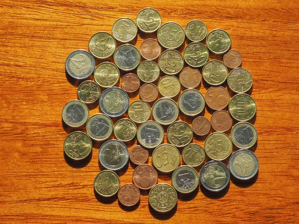 Euro mince, Evropská unie — Stock fotografie