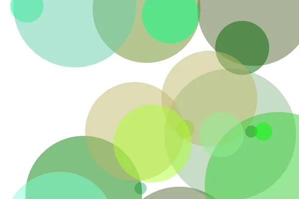 Abstrait vert cercles illustration fond — Photo