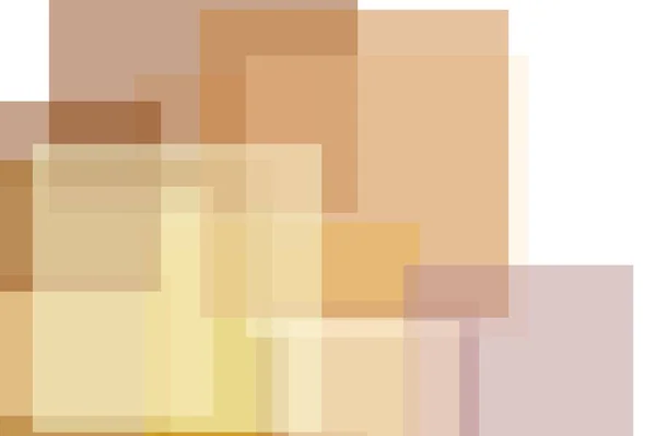 Resumen marrón amarillo cuadrados ilustración fondo — Foto de Stock