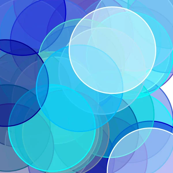 Astratto blu cerchi illustrazione sfondo — Foto Stock
