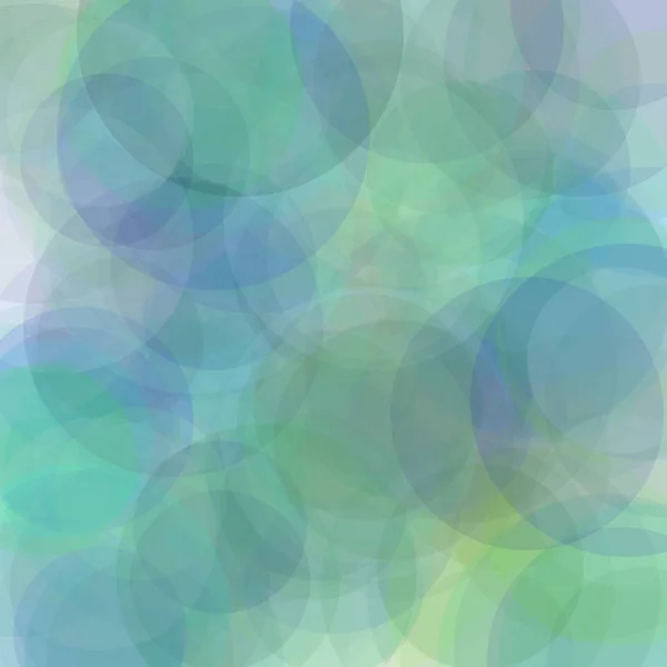 Abstract blue green grey circles illustration background — Stock Photo, Image