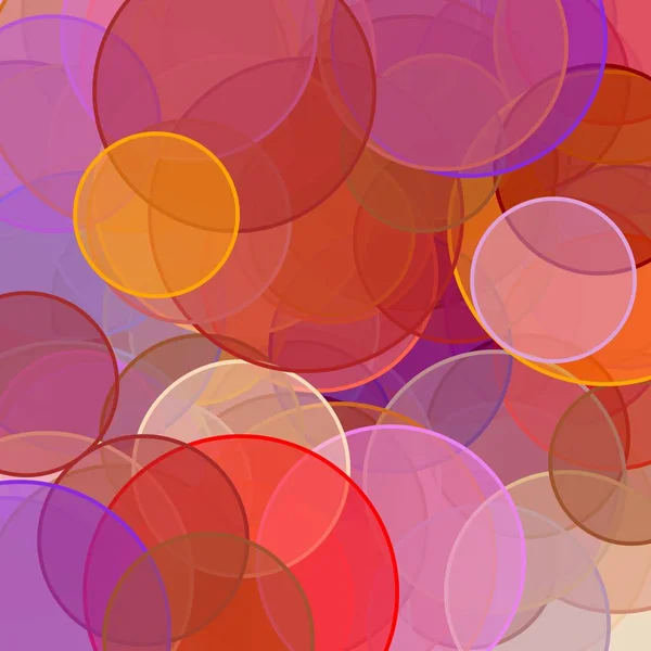 Abstrato vermelho laranja marrom violeta círculos ilustração fundo — Fotografia de Stock