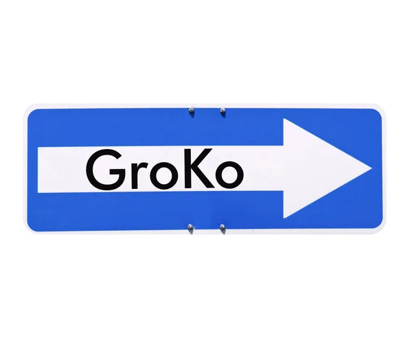 Groko (Grande Coligação ) — Fotografia de Stock
