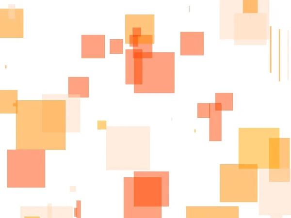 Resumen naranja cuadrados ilustración fondo —  Fotos de Stock