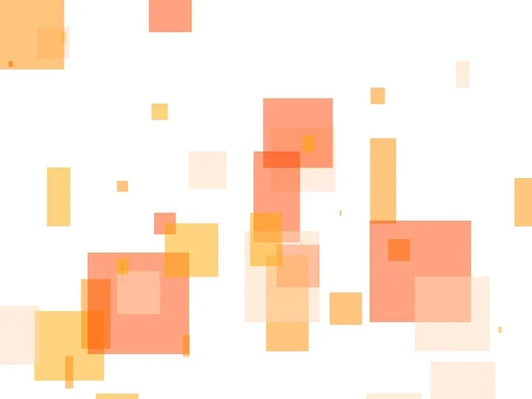 Abstrato laranja quadrados ilustração fundo — Fotografia de Stock