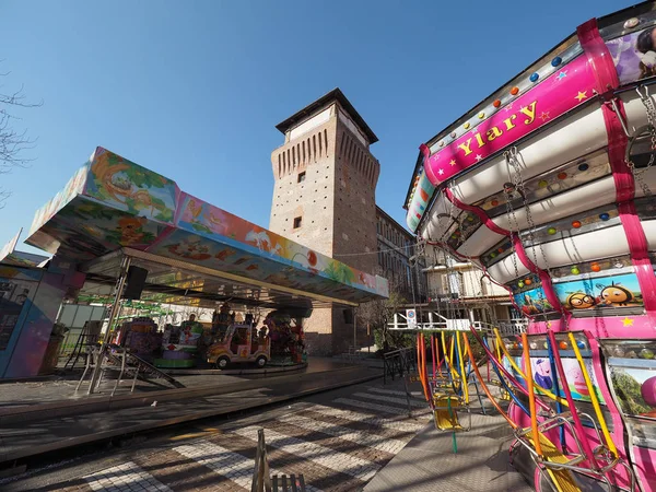 Carousels Settimo Torinese Park'ta Luna — Stok fotoğraf