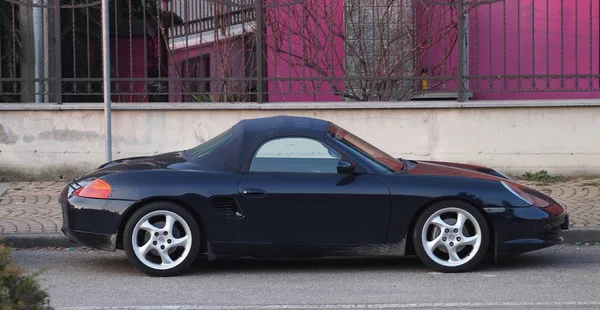 Voiture Porsche noire — Photo