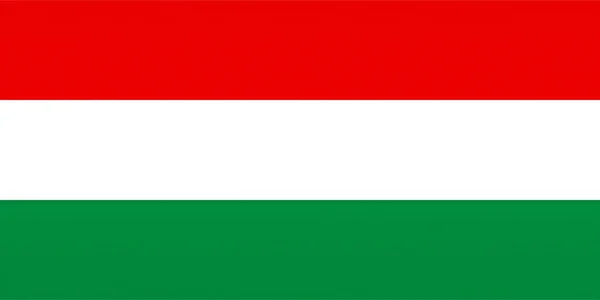 De vlag van Hongarije, ontkroesd — Stockfoto