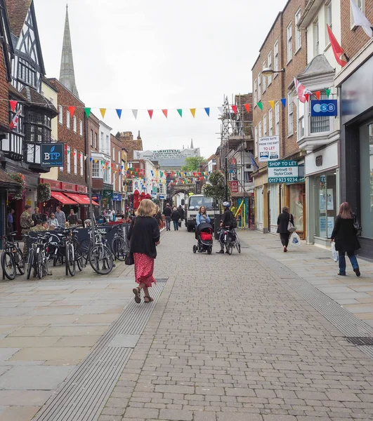 Kilátás nyílik a város a Salisbury — Stock Fotó