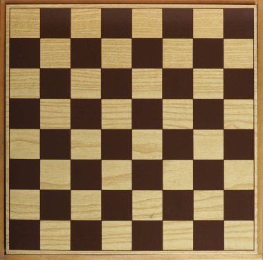 Satranç veya hava akımı dama oyun tahtası