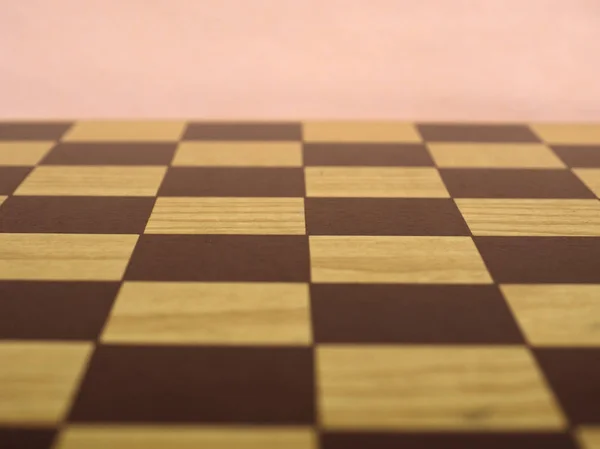 Šachy nebo točená kontrola hrací deska — Stock fotografie