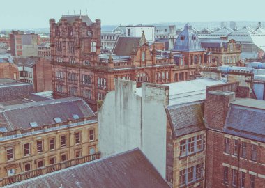 Vintage bir görünüm Glasgow